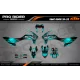 Kit adesivos moto Kit adesivos KTM STOCK V3 BLACK/TEAL | SM / SMC / SMR
