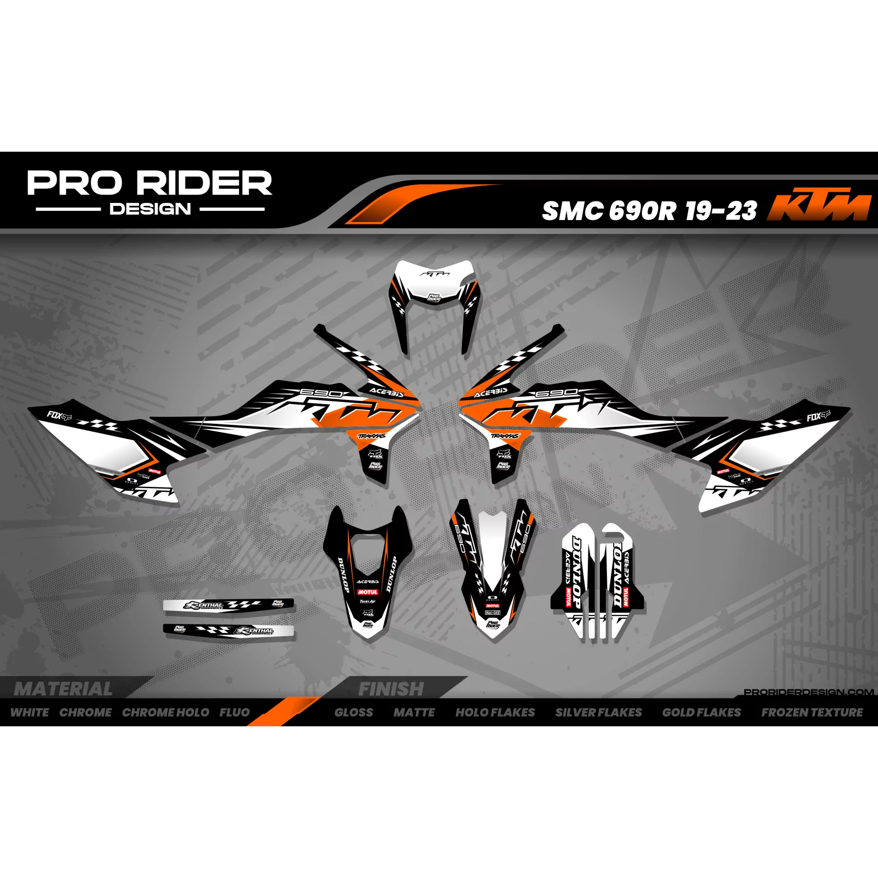 Moto stickerset Stickerset KTM ProLine BWO | SM / SMC / SMR