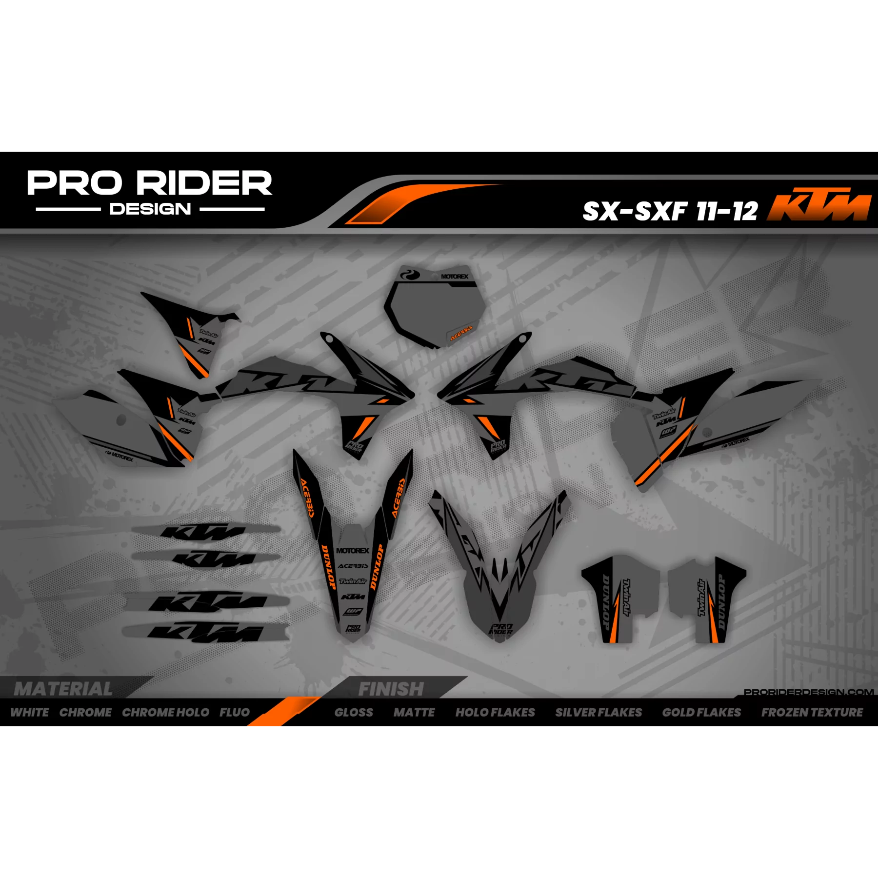 Motorstickerset Stickerset SUPERMOTARD KTM | MATTE FINISH