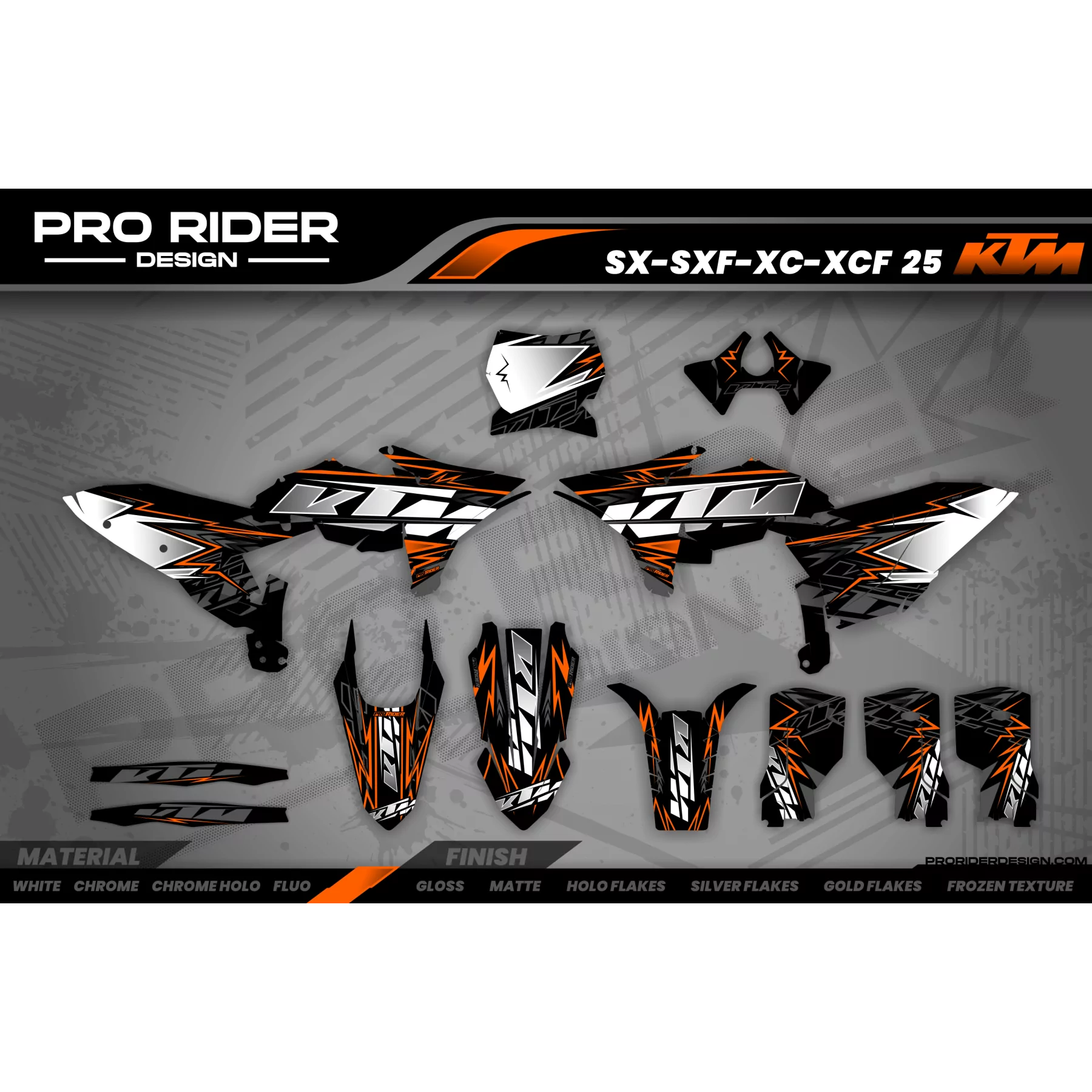 Grafiche moto GRAFICHE KTM LIGHT BOLD EFFECT