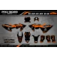 Kit adesivos moto KIT ADESIVOS Motocross KTM PERSO STOK ORANGE