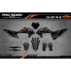 Motorrad-DEKOR KIT DECO Motocross für KTM PERSO CARBONADO