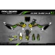 Kit adesivos moto KIT ADESIVOS MOTOCROSS PERSO ROCKSTAR Edição Limitada verde (ref:prda19b)