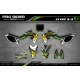 Kit adesivos moto KIT ADESIVOS MOTOCROSS PERSO ROCKSTAR Edição Limitada verde (ref:prda19b)