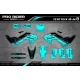 Grafiche moto grafiche Motocross HUSQVARNA EVS TEAL