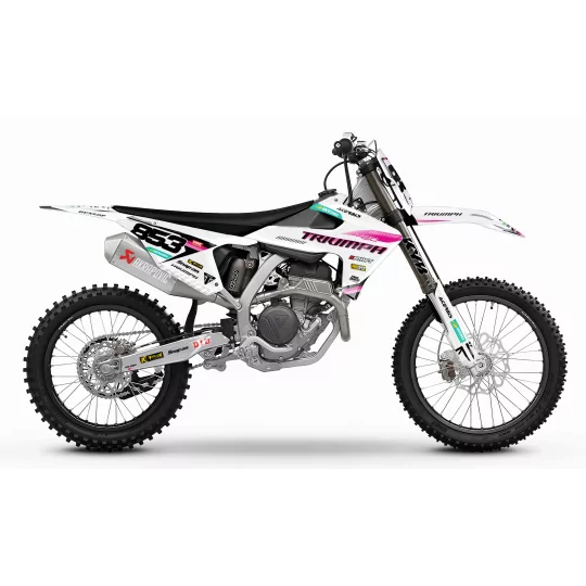 Kit adesivos moto Kit adesivos motocross TRIUMPH Royal Edition | PINK LINES
