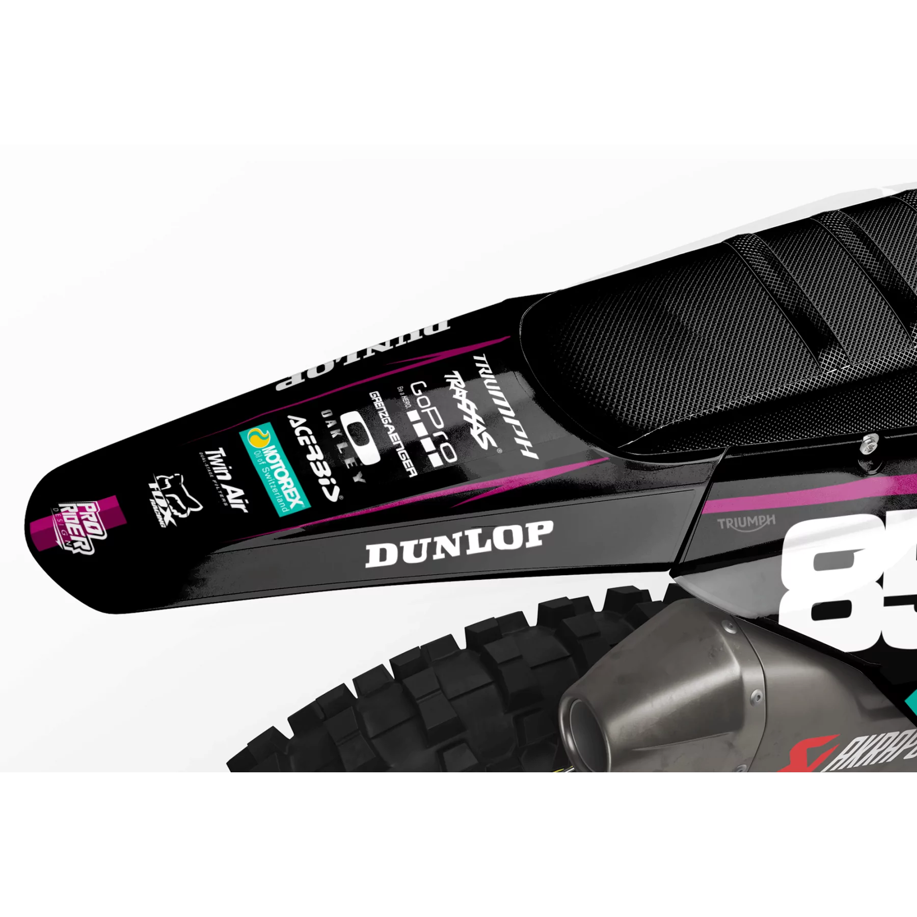Dekor Motorrad Dekor Motocross TRIUMPH Royal Edition | BLACK PINK LINES