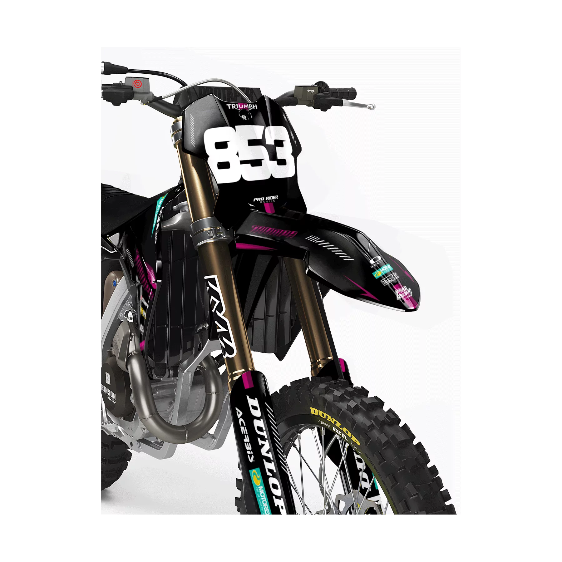 grafiche moto grafiche motocross TRIUMPH Royal Edition | BLACK PINK LINES