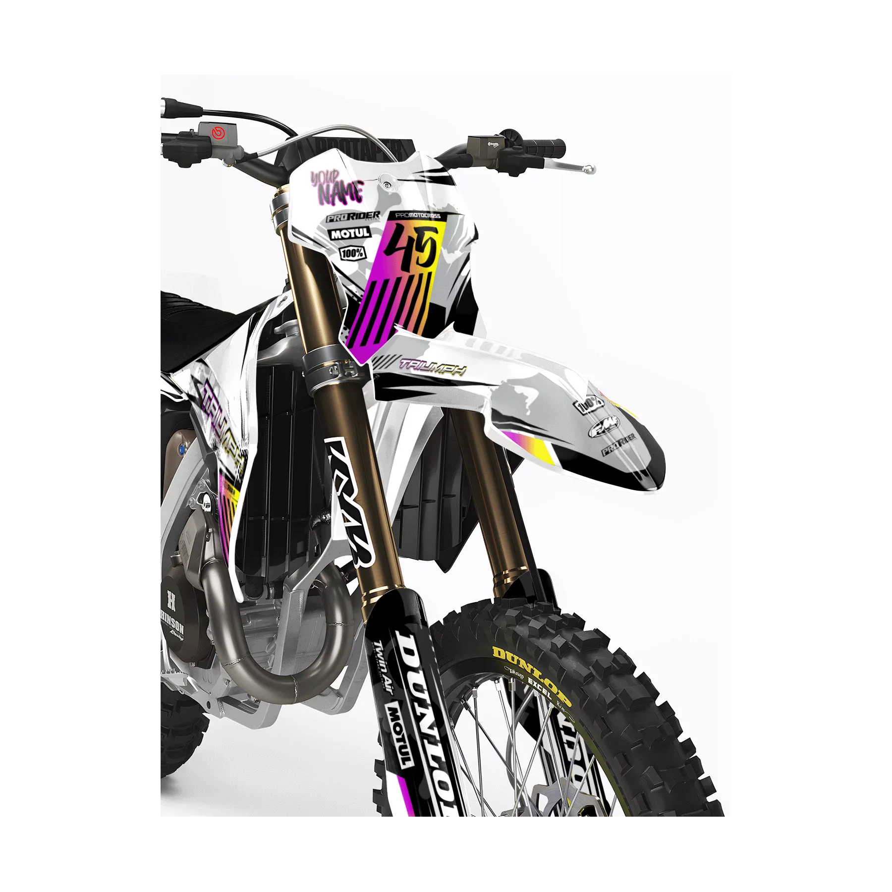 Stickerset moto Stickerset motocross TRIUMPH Wild Edition