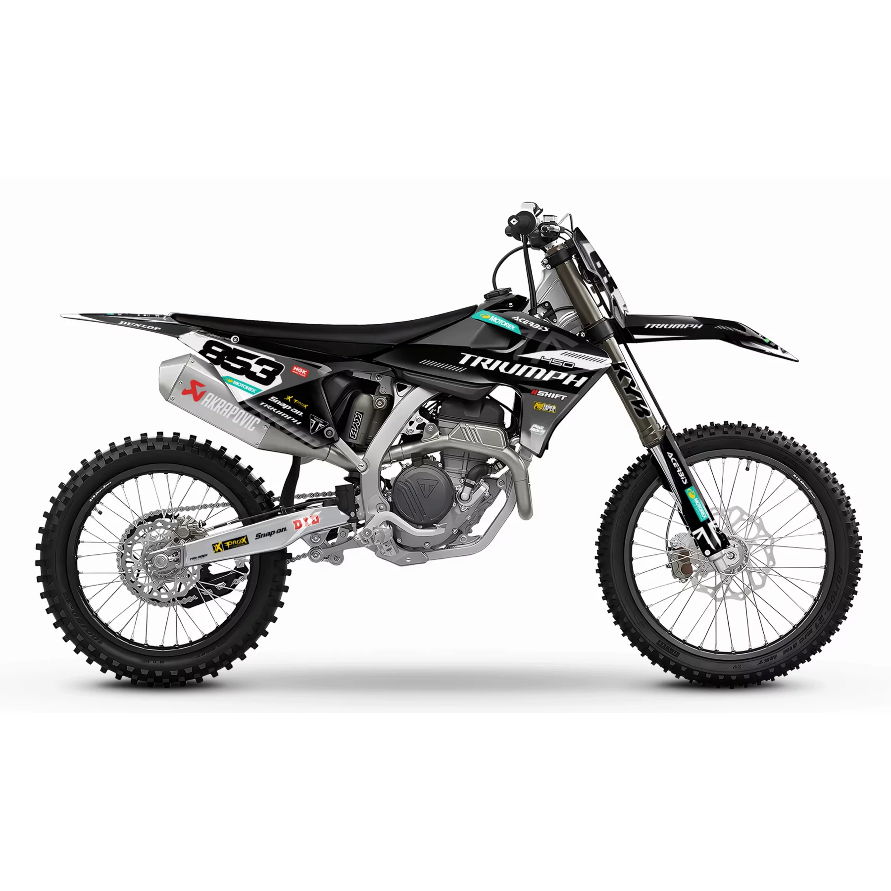 Kit adesivos moto kit adesivos motocross triumph Royal Edition 