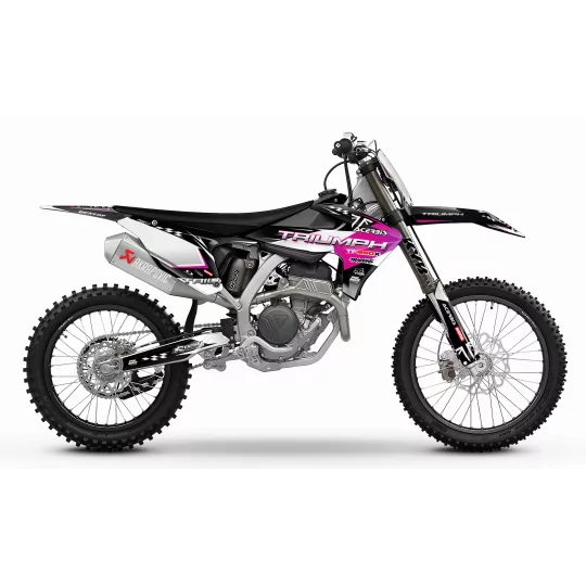 Kit adesivos moto kit adesivos motocross TRIUMPH Racer Edition | PINK WHITE LINES