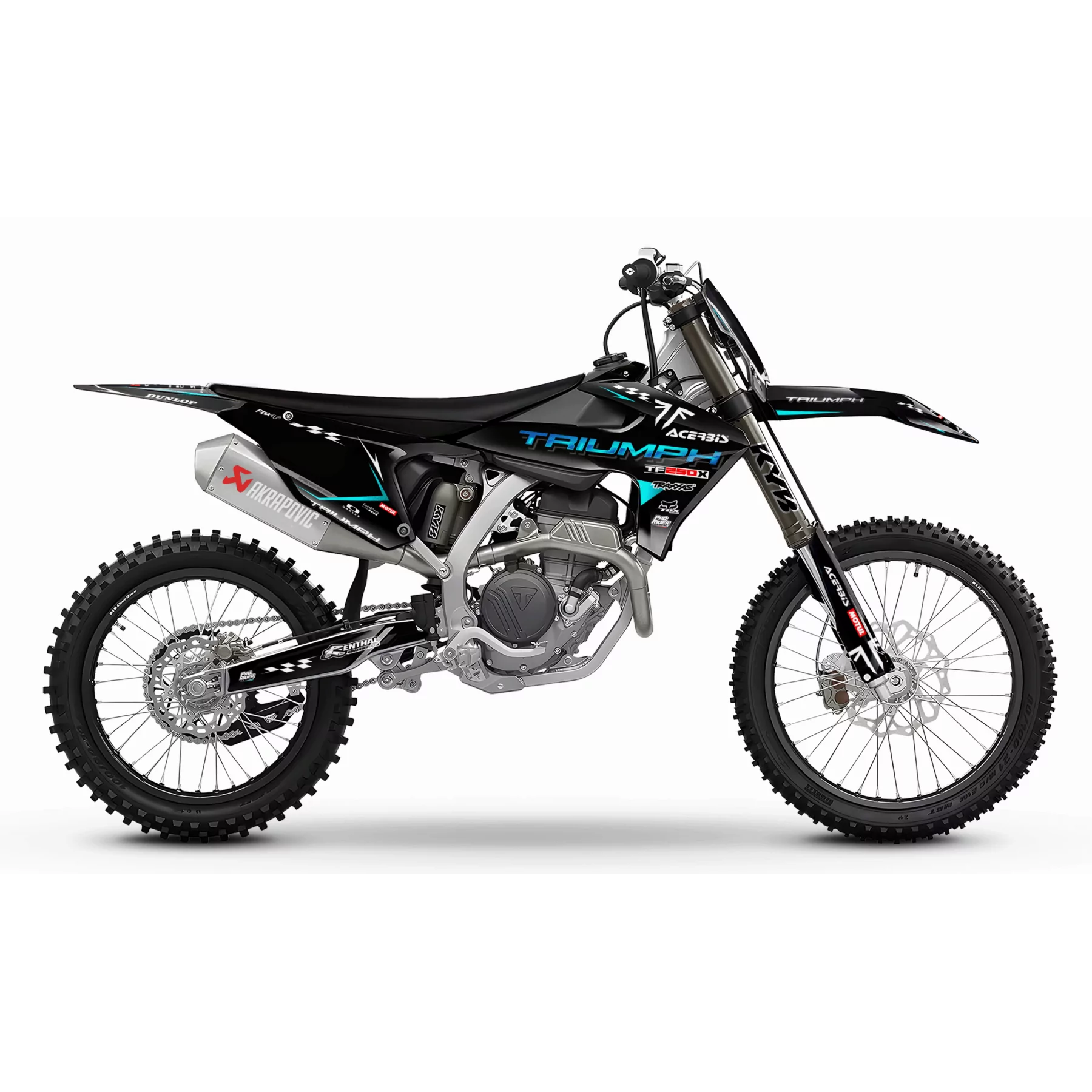 Kit adhesivos moto Kit adhesivos motocross TRIUMPH Racer Edition | TEAL LINES