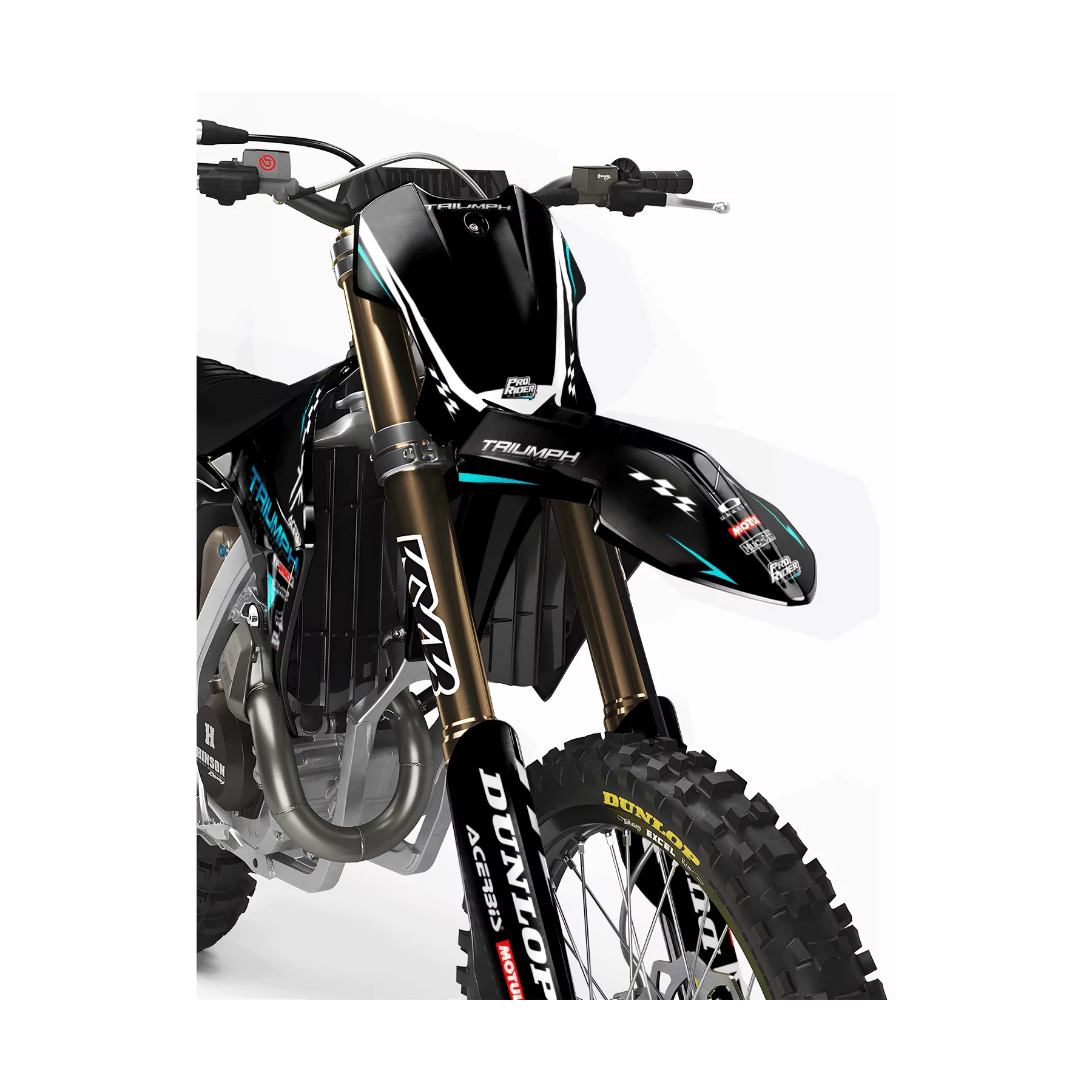 Kit adhesivos moto Kit adhesivos motocross TRIUMPH Racer Edition | TEAL LINES