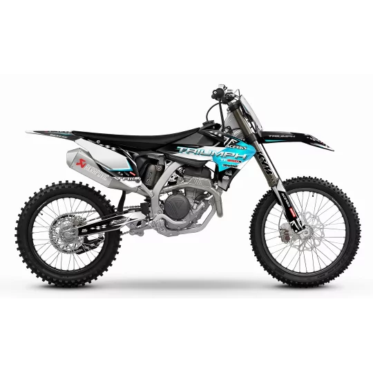 Kit adesivos moto kit adesivos motocross TRIUMPH Racer Edition | TEAL WHITE LINES