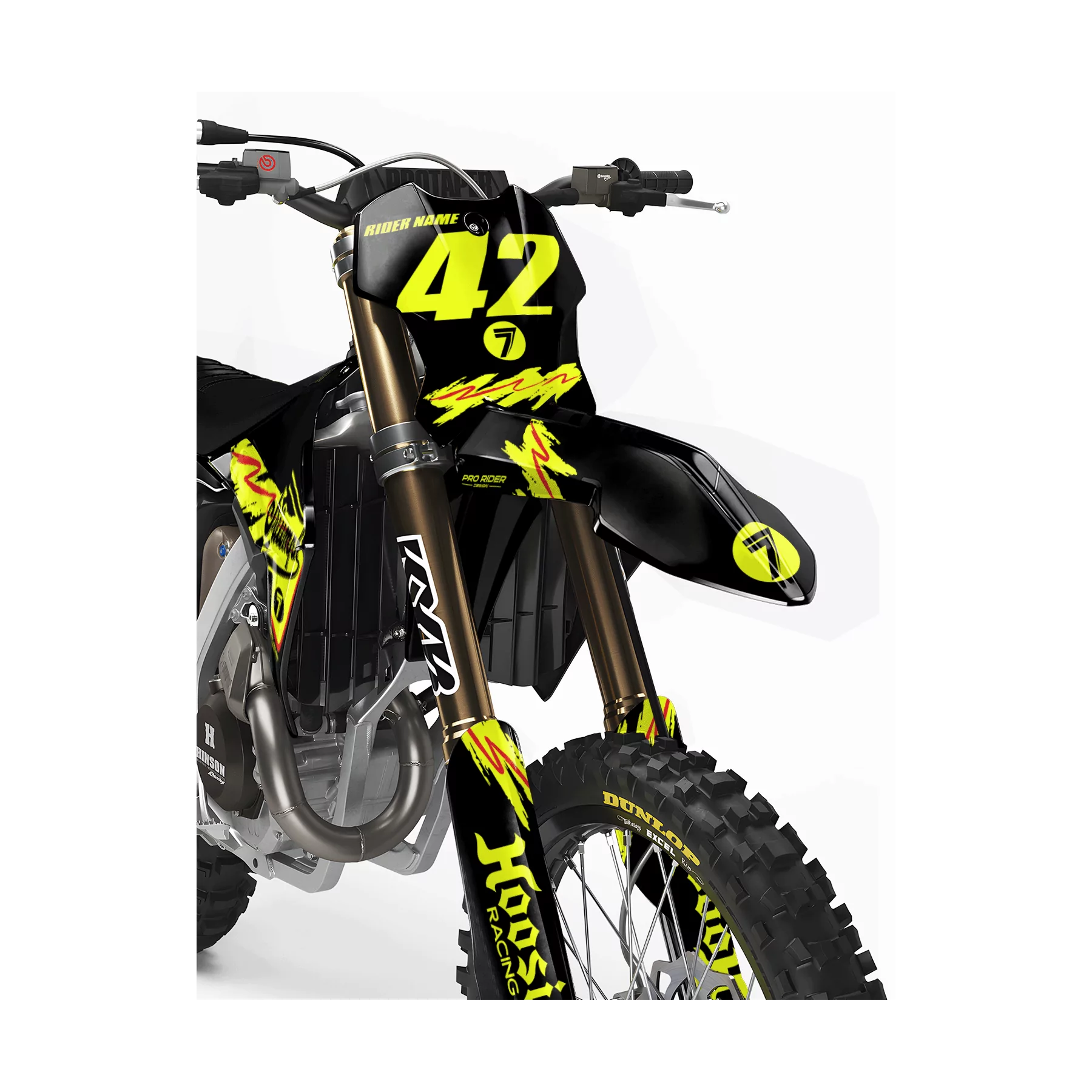 Motorrad-Dekor Motocross-Dekor TRIUMPH Heritage | NEON LINES