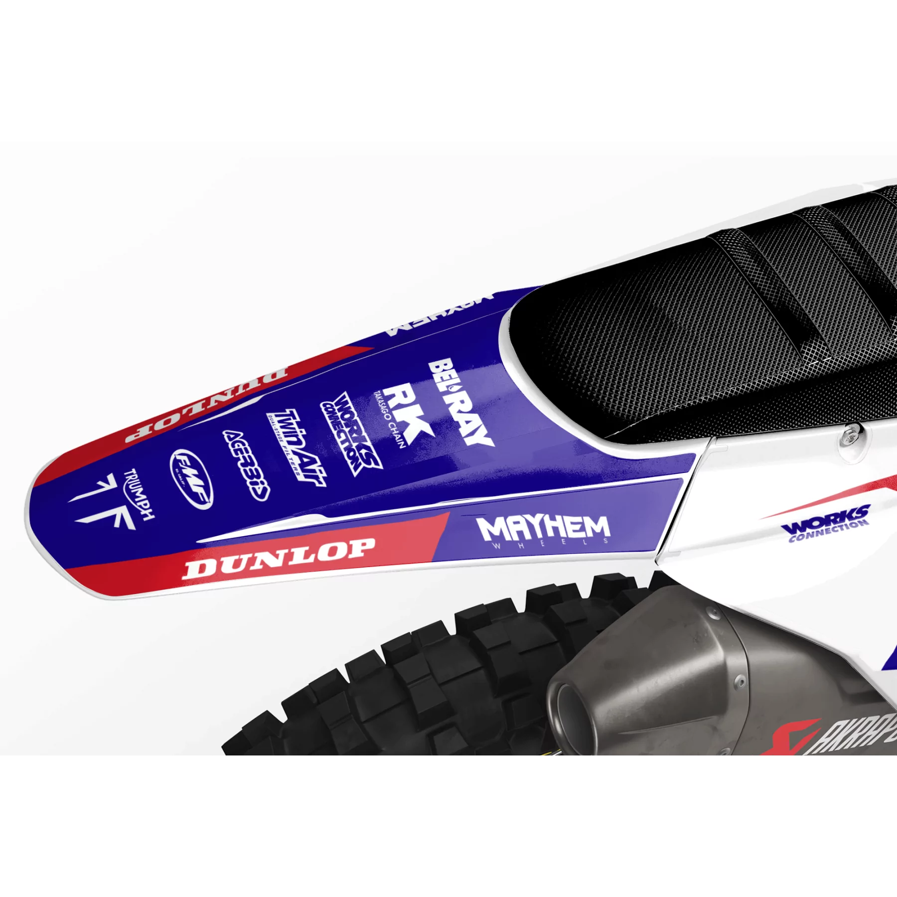 Motorrad-Dekor Motocross-Dekor TRIUMPH Patriotik