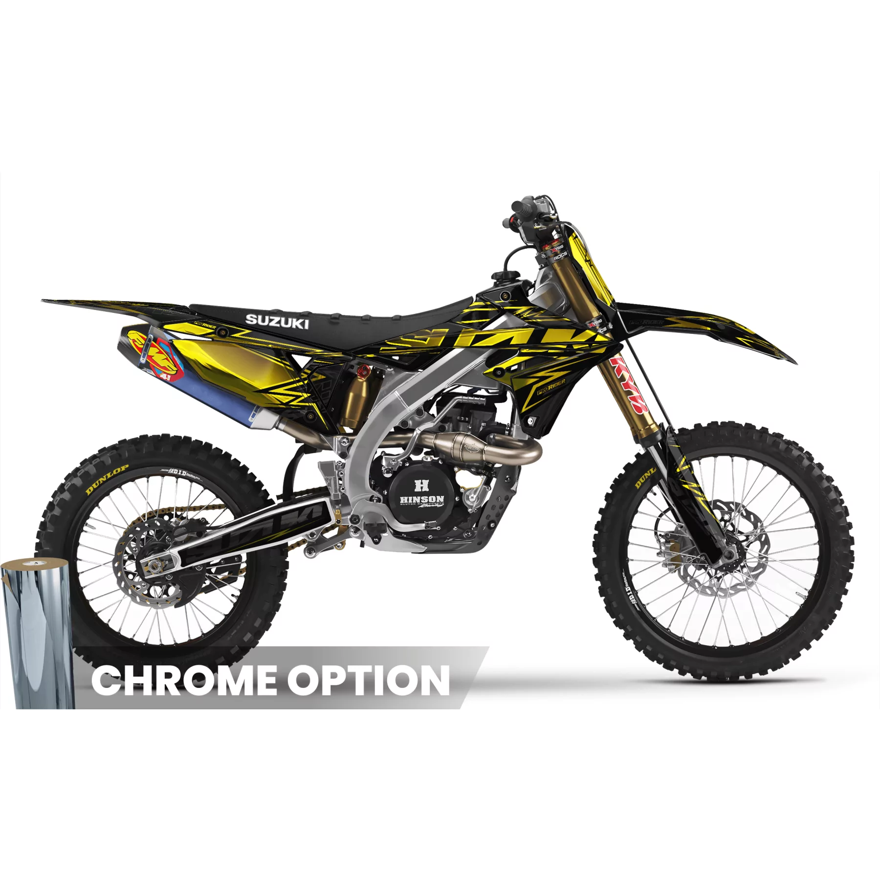 Kit déco moto Kit déco SUZUKI | YELLOW BOLD EFFECT