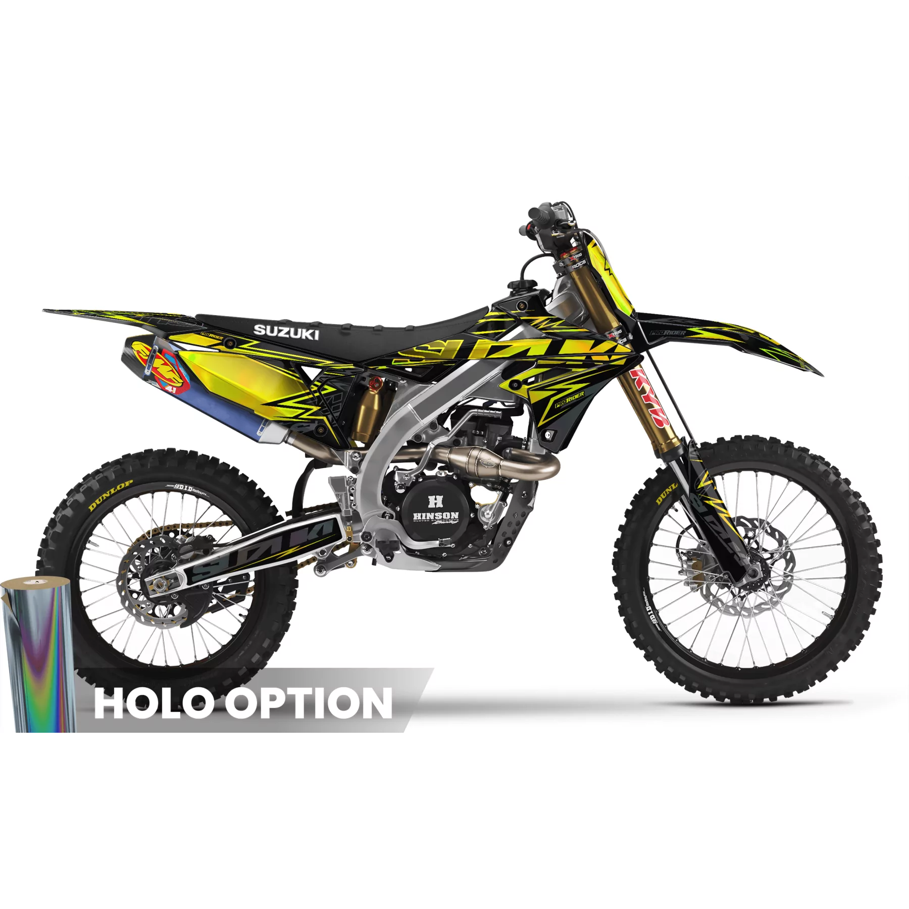 Kit adhesivos moto Kit adhesivos SUZUKI | YELLOW BOLD EFFECT