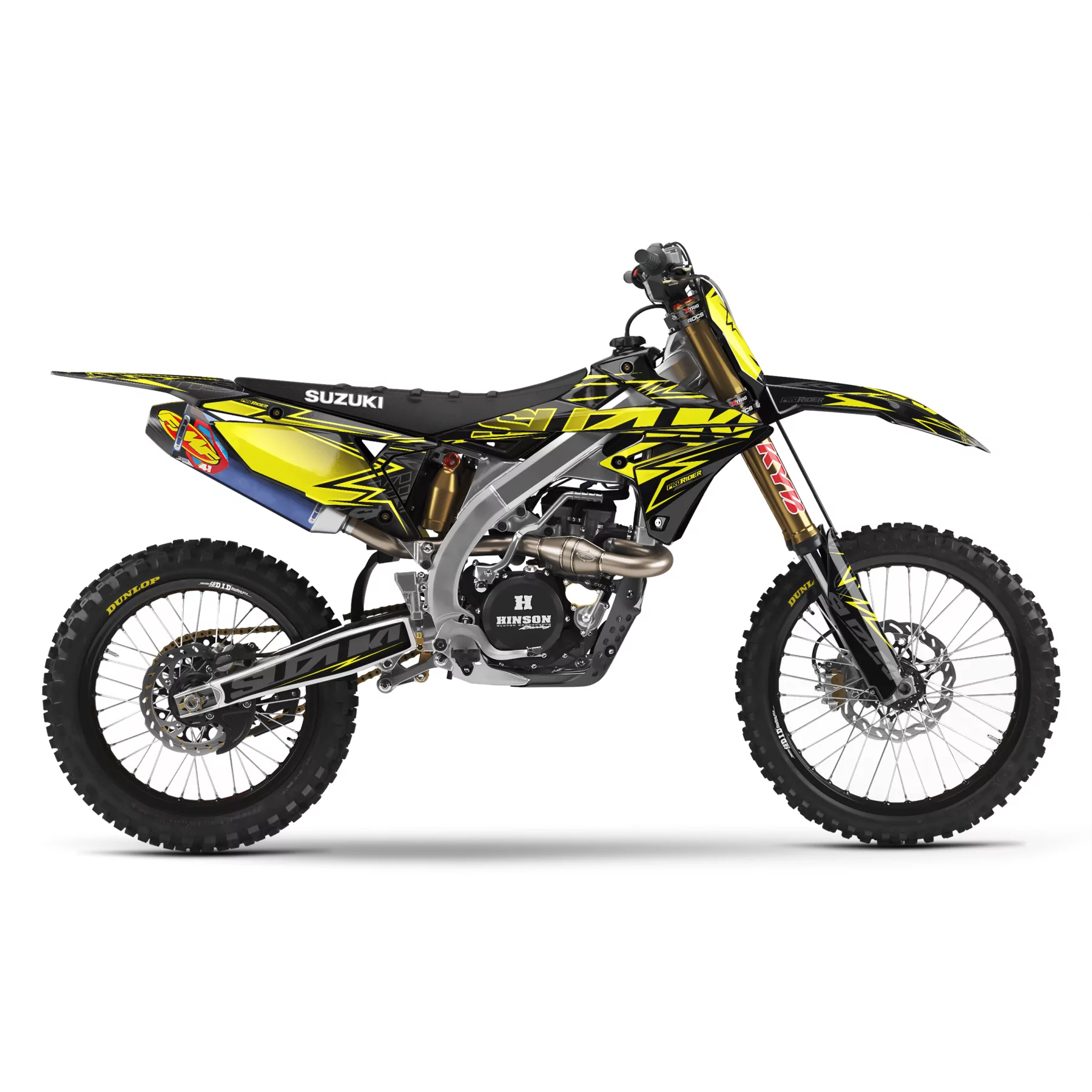 Kit déco moto Kit déco SUZUKI | YELLOW BOLD EFFECT
