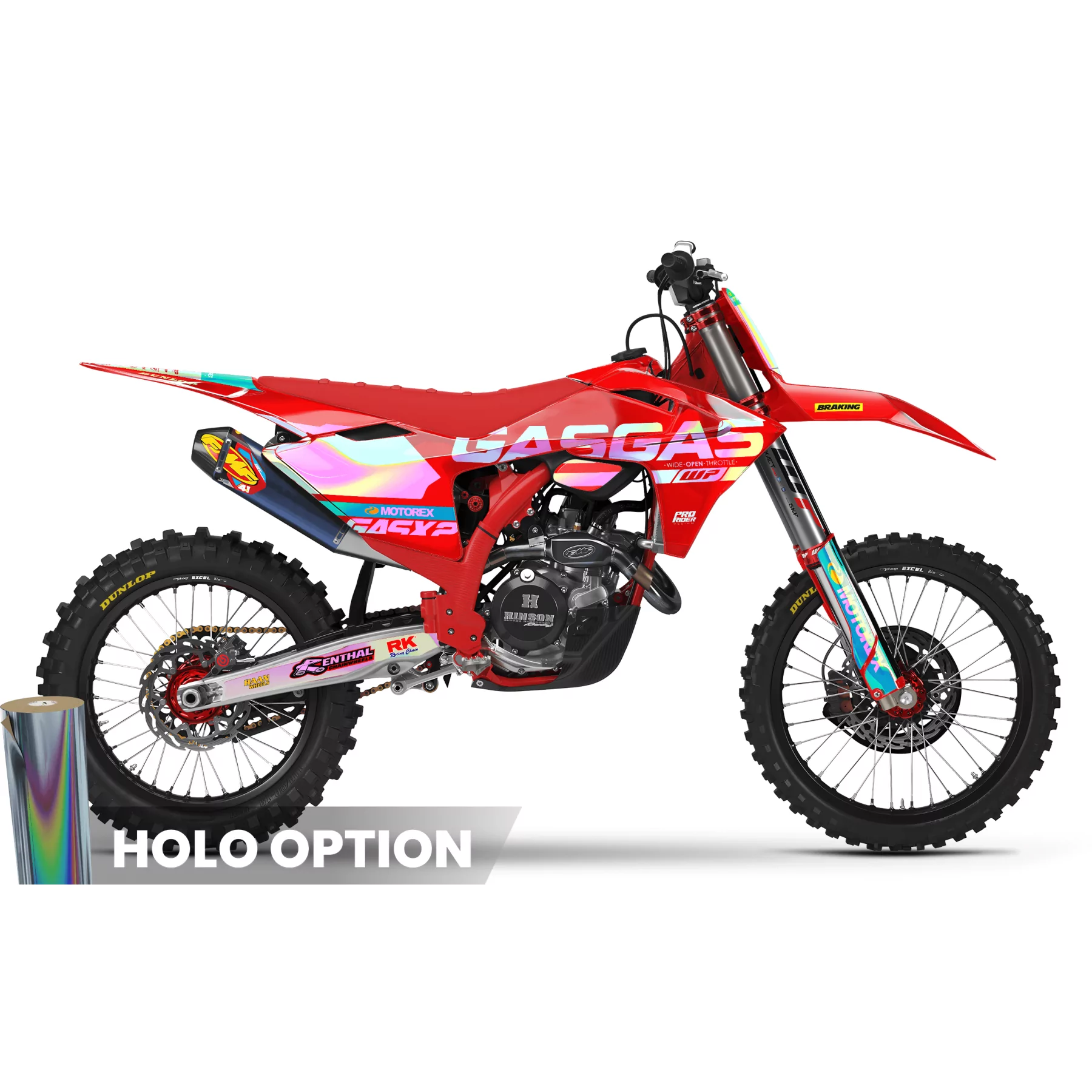 Kit adesivos moto Kit adesivos GASGAS MOTOREX RED