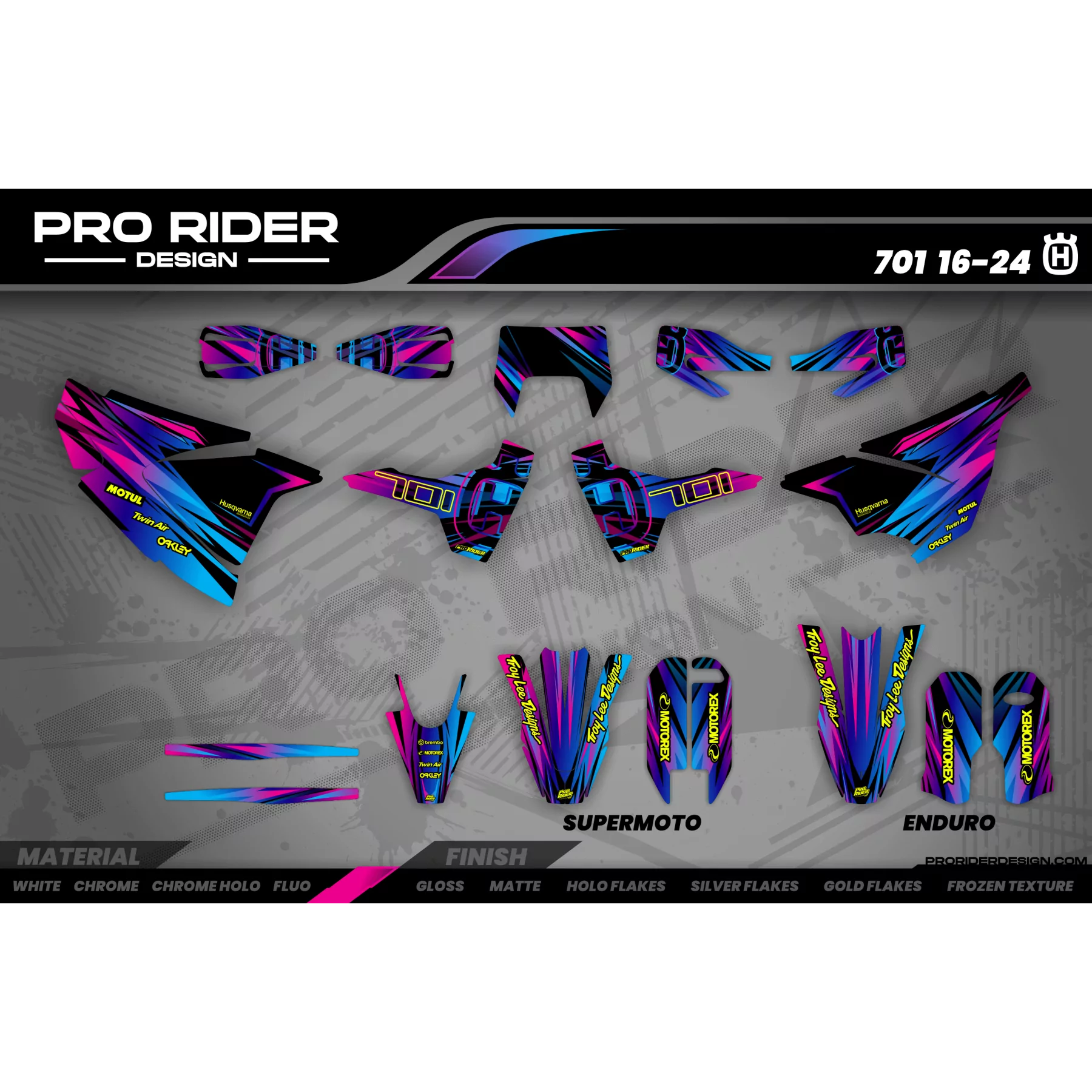 grafiche moto Grafiche 701 PERSO HUSQVARNA | PLATINUM RUSH