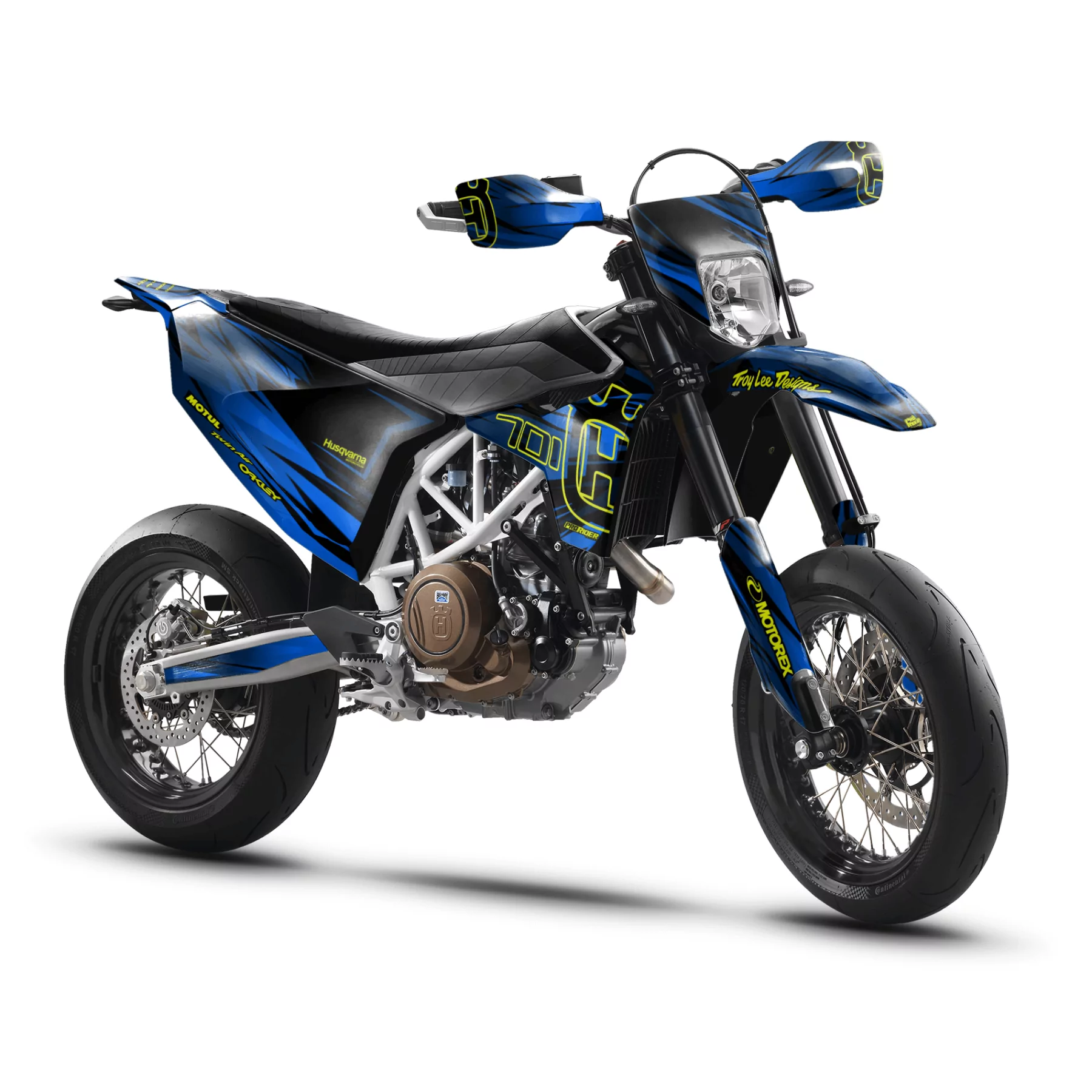 Motorrad Dekor DEKOR 701 PERSO HUSQVARNA | BLUE PLATINUM RUSH