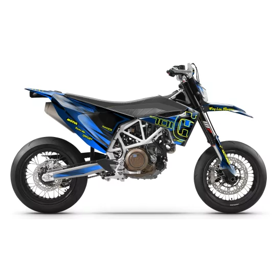 Kit adesivos moto KIT ADESIVOS 701 PERSO HUSQVARNA | BLUE PLATINUM RUSH