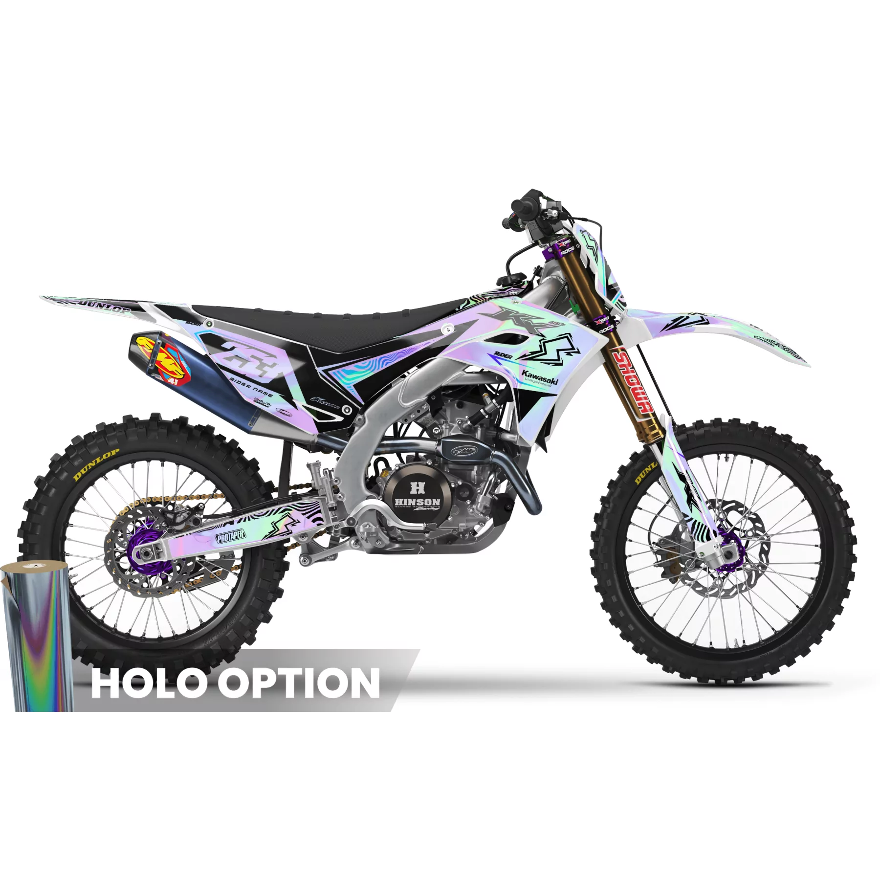 Kit adesivos moto Kit adesivos Motocross Kawasaki Shockwave
