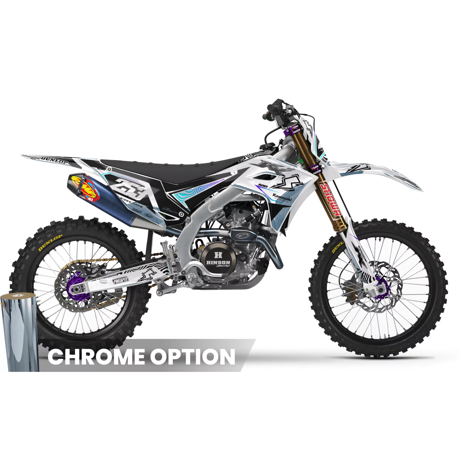 Kit adesivos moto Kit adesivos Motocross Kawasaki Shockwave