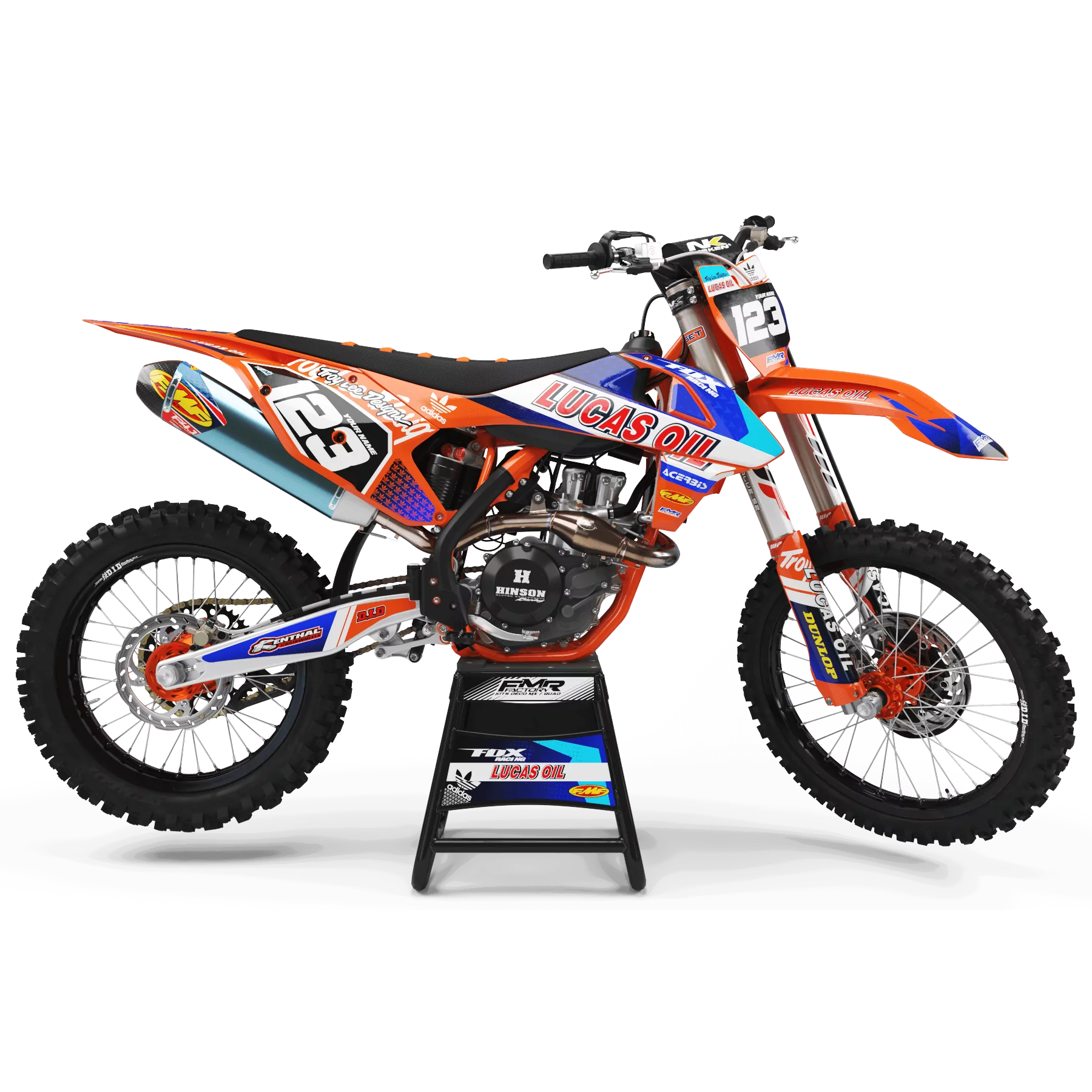 GRAPHICS moto Graphics MOTOCROSS LUCAS OIL orange (ref:prda23c)