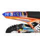 Kit adesivos moto KIT ADESIVOS MOTOCROSS LUCAS OIL laranja (ref:prda23c)