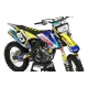 Kit adesivos moto KIT ADESIVOS MOTOCROSS PERSO LUCAS OIL amarelo (ref:prda23d)