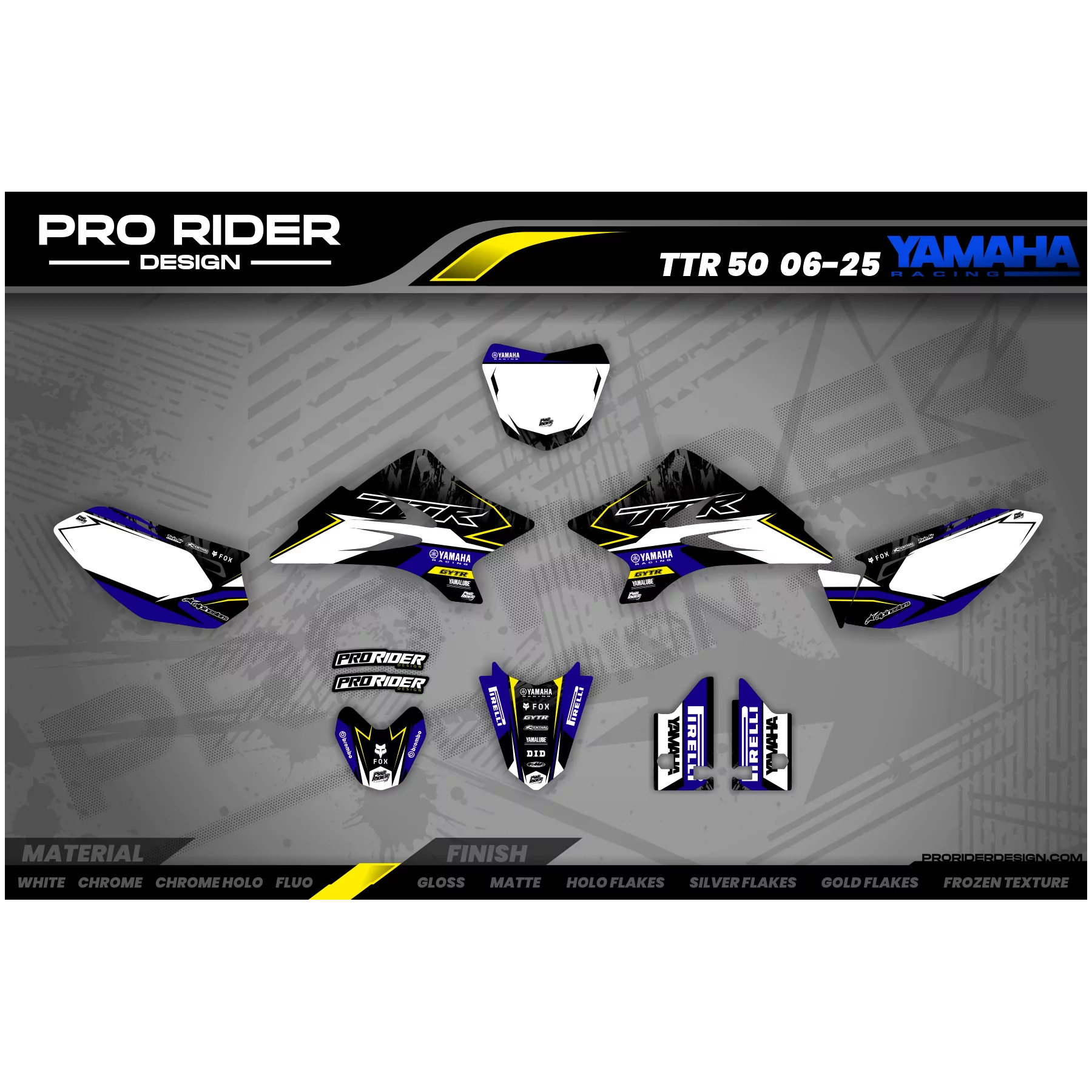 Kit adesivos moto Kit adesivos Motocross e Supermot YAMAHA CRASTY