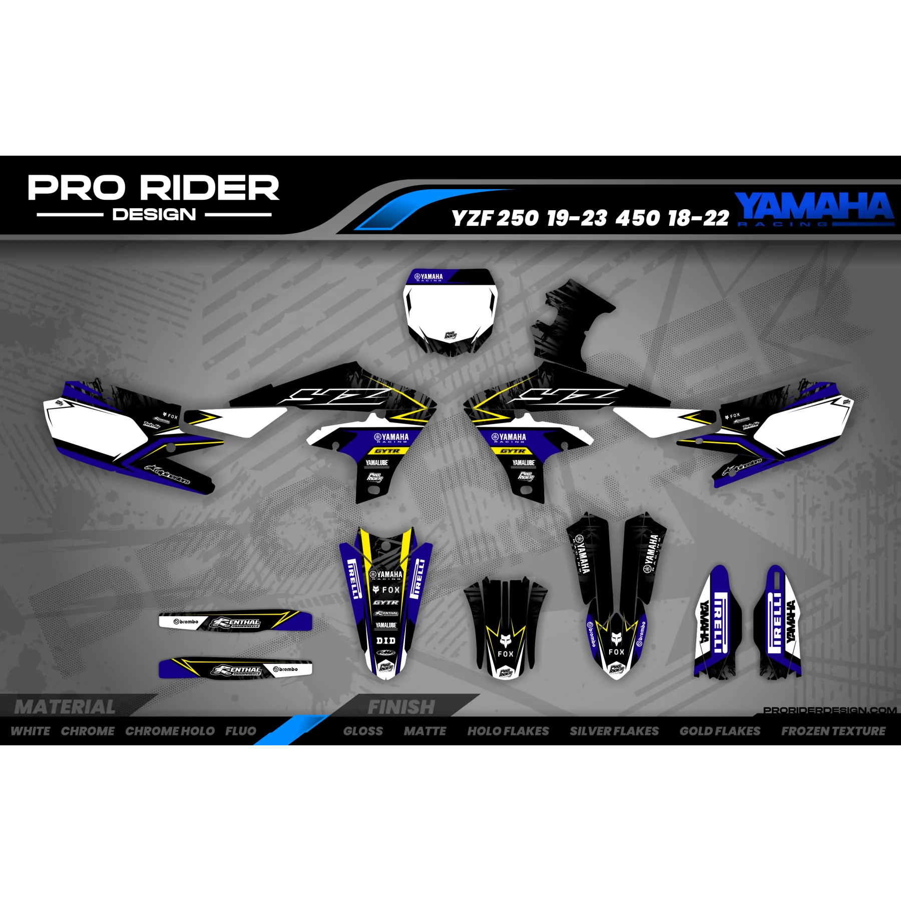 Motorcycle graphics graphics Motocross and Supermoto YAMAHA CRASTY