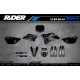 Stickerset motor Stickerset PERSO Motocross YAMAHA | Black Venom