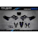 Stickerset motor Stickerset PERSO Motocross YAMAHA | Black Venom