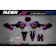 Stickerset motor STICKERSET Motocross YAMAHA 93th Black