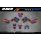 Kit adesivos moto Kit adesivos SUPERMOT personalizável - SKULL TREES