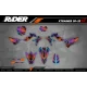 Kit adesivos moto Kit adesivos SUPERMOT personalizável - SKULL TREES