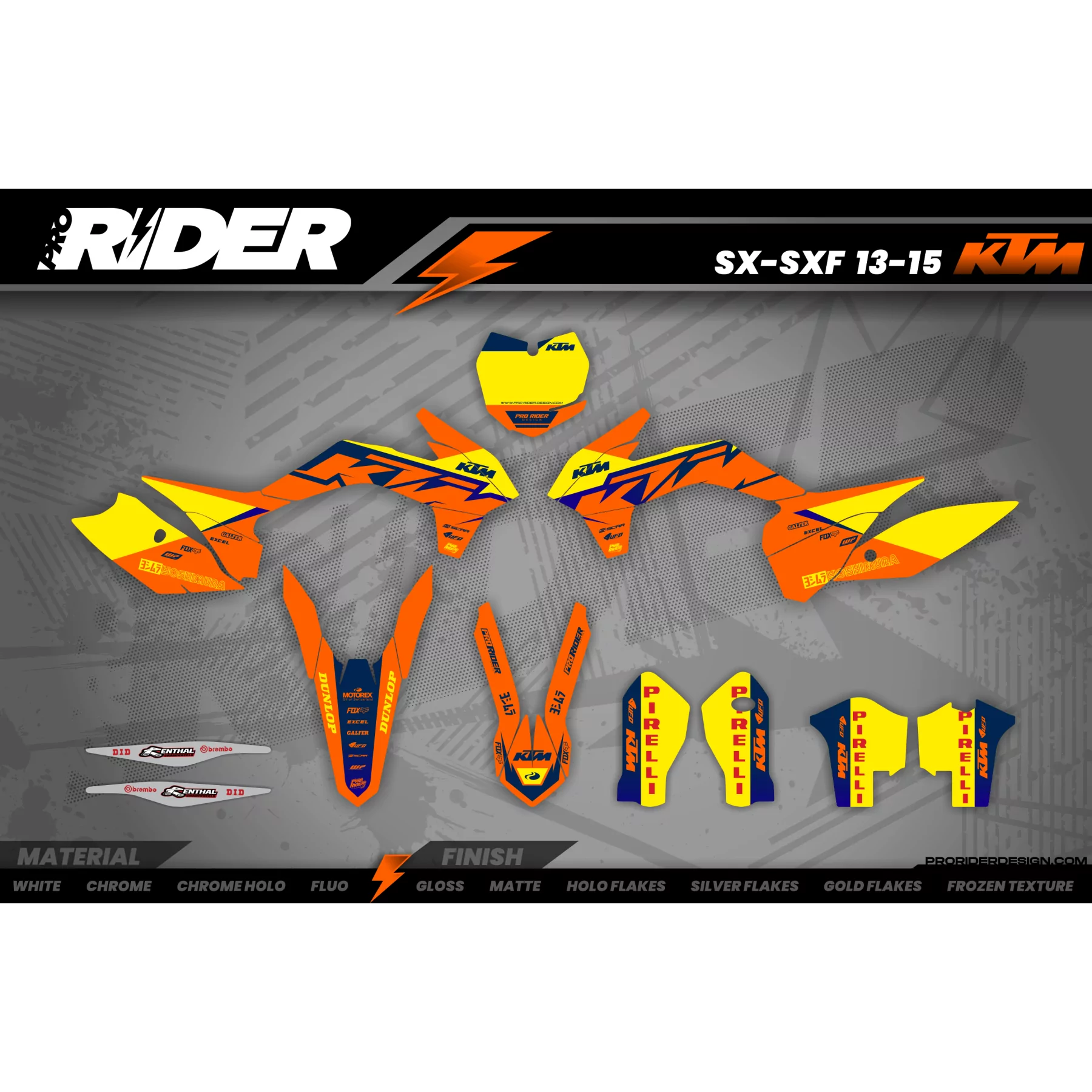 Kit déco moto Kit déco Motocross KTM SX SXF EXC- TAILWIND