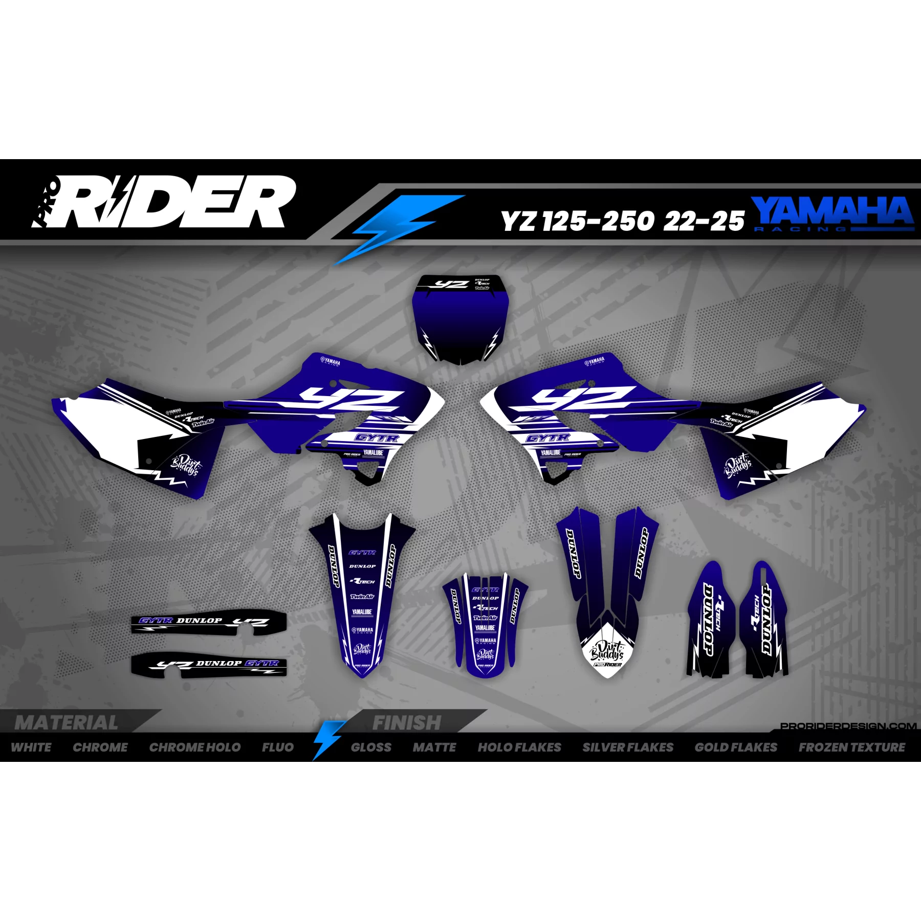 Kit adhesivos moto KIT ADHESIVOS Motocross YAMAHA GYTR DIRT BUDDY'S