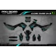 Moto-Dekor DEKOR Motocross KAWASAKI TURQUOISE (REF:PRDA39B2)