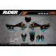 Grafiche moto grafiche Motocross KTM SX SXF EXC | Shadow Edition | Black orange dark teal