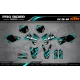 Kit adhesivos moto KIT ADHESIVOS Motocross KTM JUST1 TEAL