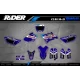 Kit adesivos moto KIT ADESIVOS MOTOCROSS PERSO LUCAS OIL azul (ref:prda23e)