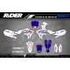 Stickerset moto Stickerset Motocross YAMAHA WHITE FLAG