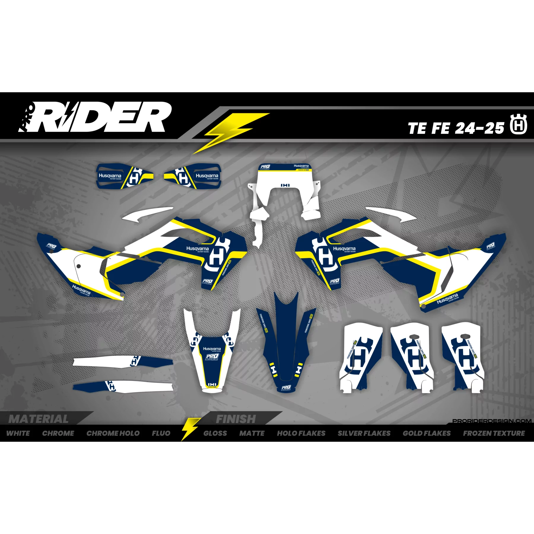 Kit adhesivos moto KIT ADHESIVOS Motocross PERSO HUSQVARNA KRONO