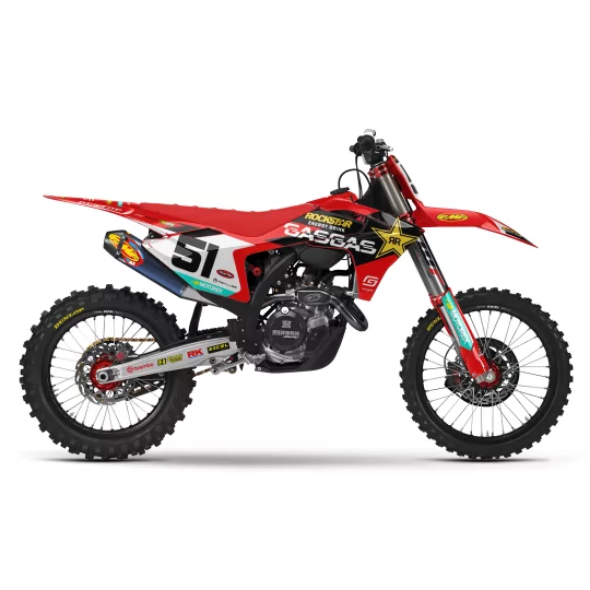 Kit adesivos moto kit adesivos motocross gasgas ROCKSTAR JUSTIN BARCIA