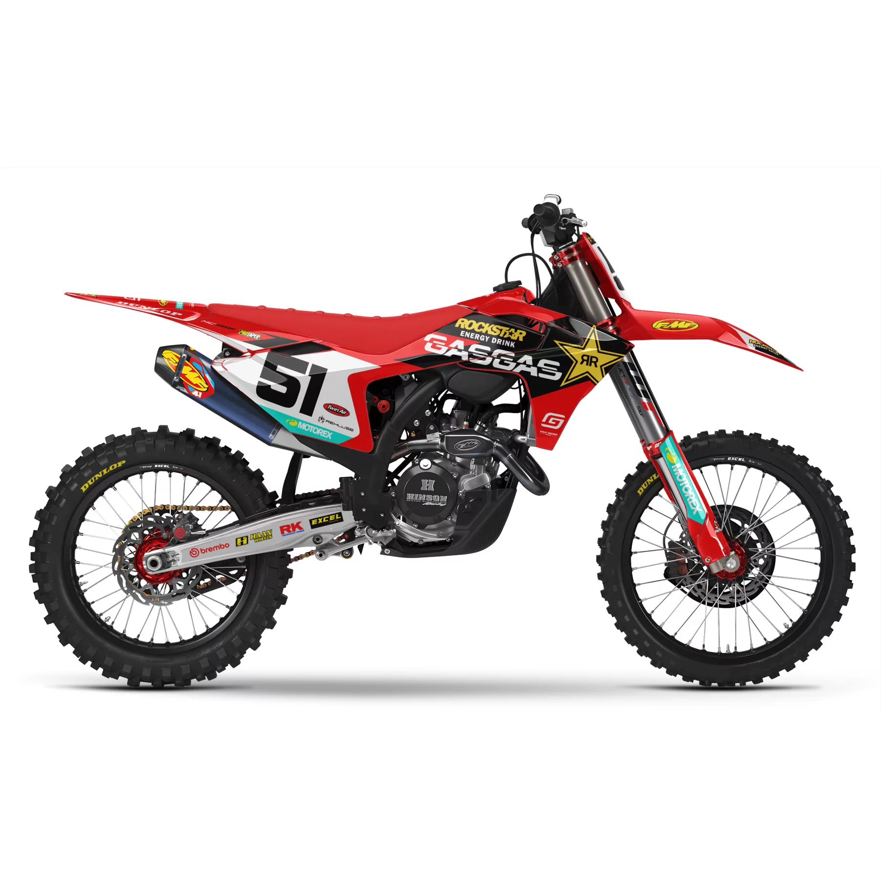 Dekor Moto Dekor Motocross gasgas ROCKSTAR JUSTIN BARCIA