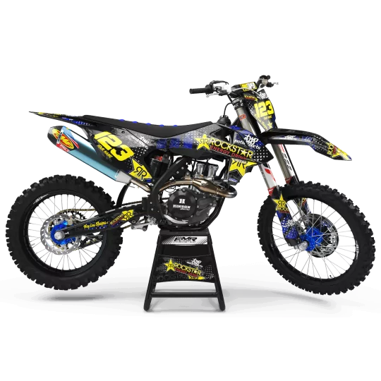 Kit adesivos moto KIT ADESIVOS MOTOCROSS ROCKSTAR ENERGY (ref:prda16e)